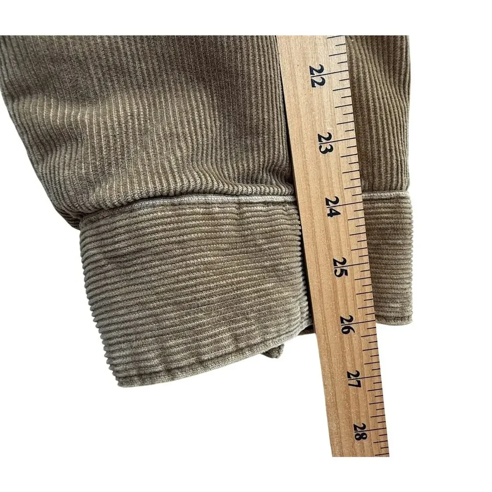 VTG Y2K Gap Corduroy Jacket Mens sz XL Tan Sherpa Lined Western Boho